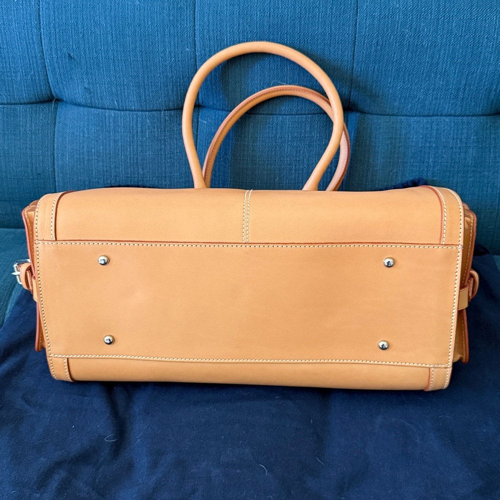 NWOT Dooney & Bourke Large Side Pocket Satchel Alto Style Leather Tan (RARE) - Picture 11 of 12